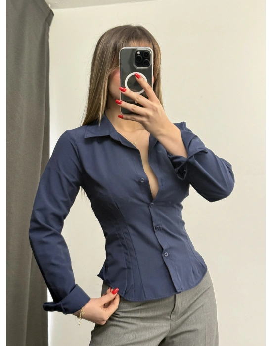 Rita Pensli Gömlek - Lacivert