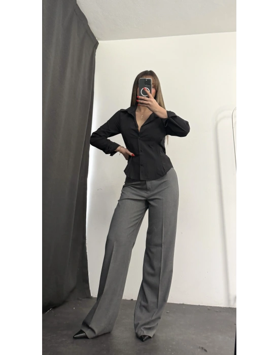 Rita Pensli Gömlek - Siyah