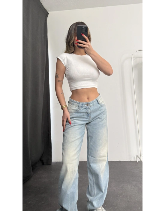 Riva Baggy Jean - Yıkamalı Kot