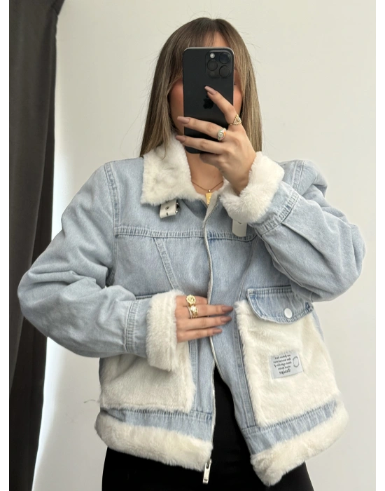 Riven Kot Peluş Mont