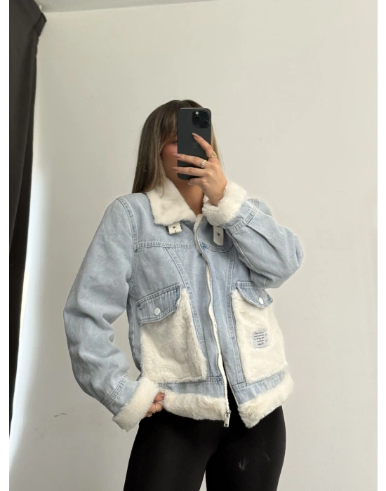 Riven Kot Peluş Mont