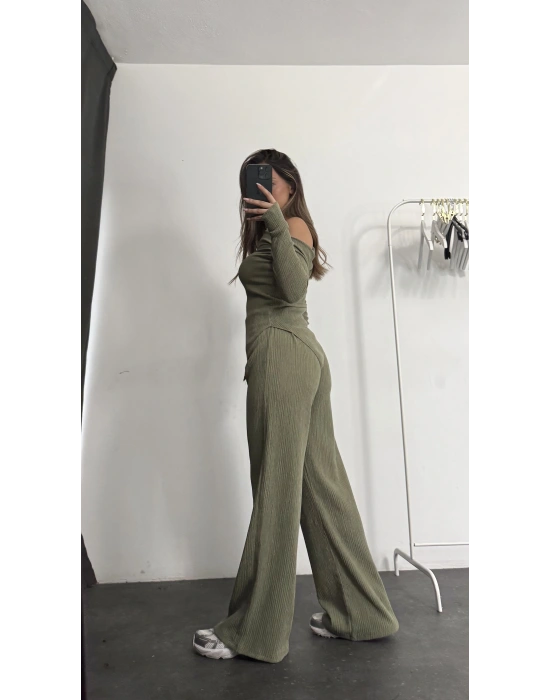 Rose Asimetrik Takım - Haki