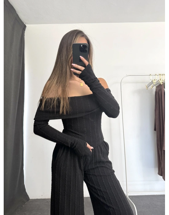 Rosie Madonna Takım - Siyah