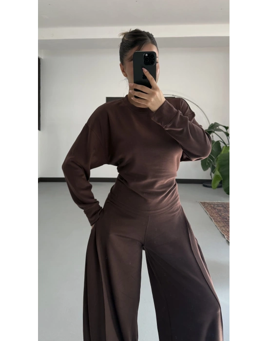 Roxa Bağlamalı Takım - Kahve