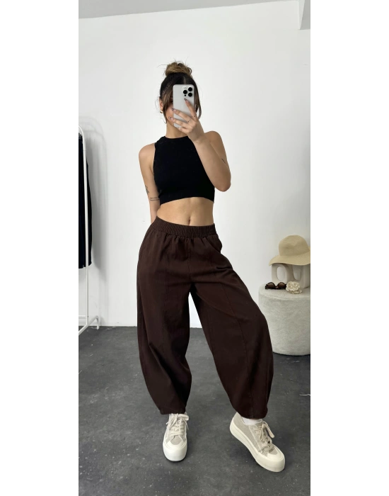 Şalvar Pantolon - Kahve