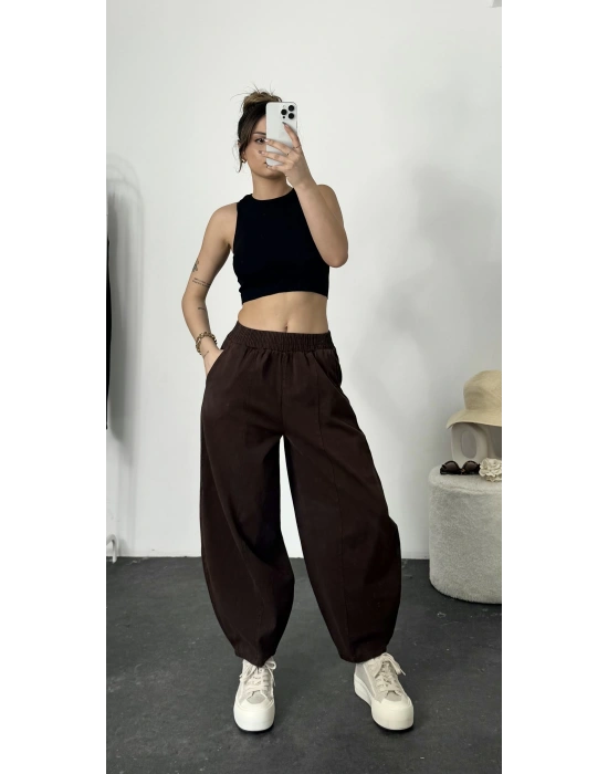 Şalvar Pantolon - Kahve