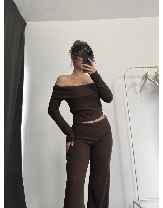 Sarah Yumoş Takım - Kahve