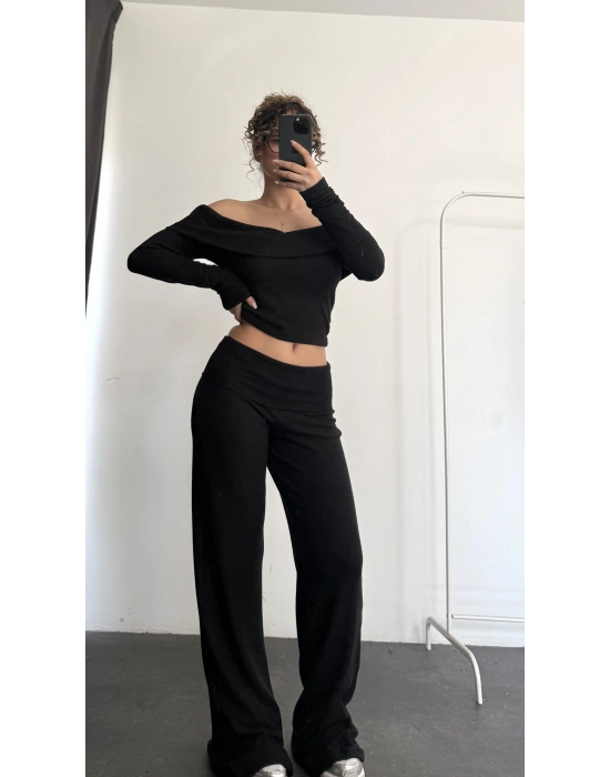Sarah Yumoş Takım - Siyah
