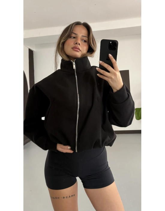 Sasha Pensli Kaşe Ceket- Siyah