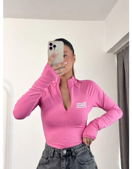 Seekers Bodysuit - Pembe