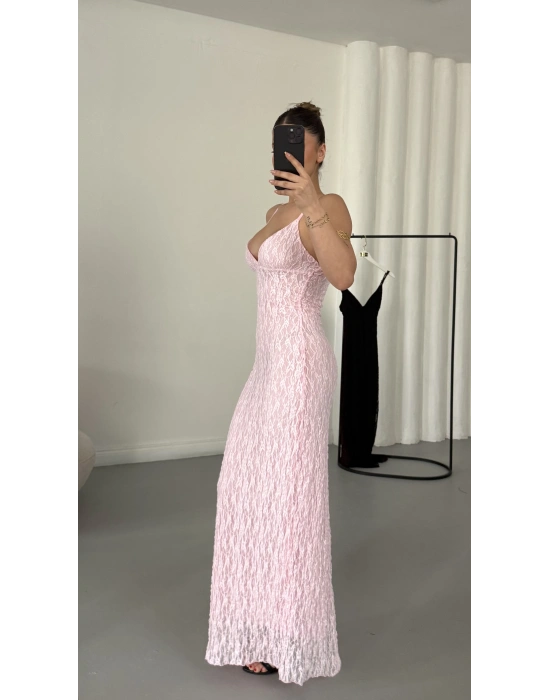 Shela Dantel Elbise - Pembe