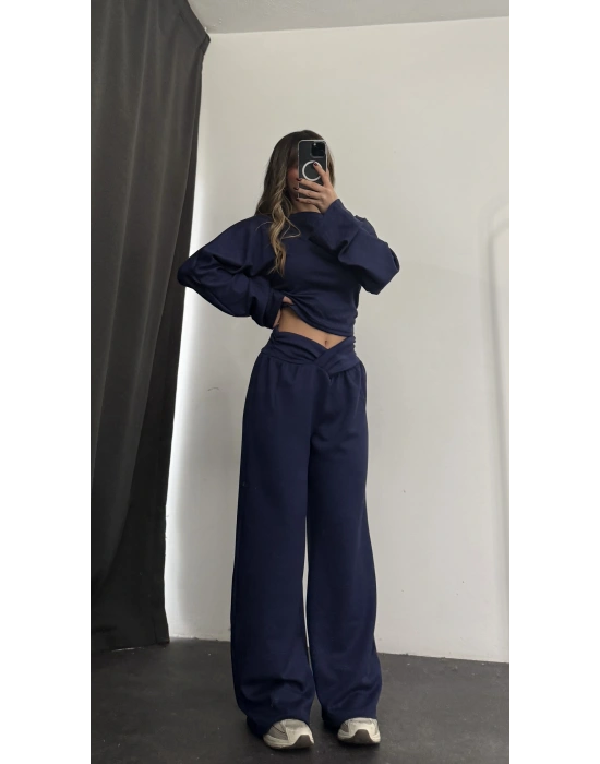 Shirley Bel Detay Takım - Lacivert