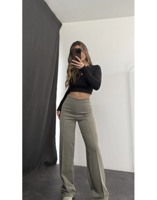 Stella Çımalı Pantolon - Haki