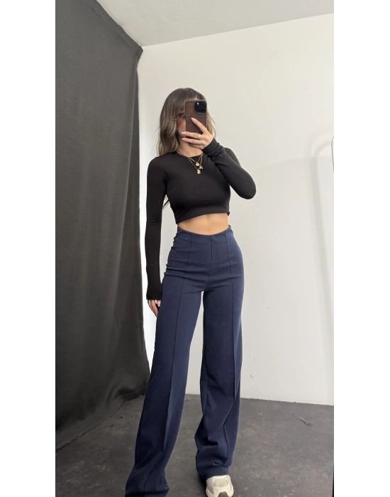 Stella Çımalı Pantolon - Lacivert