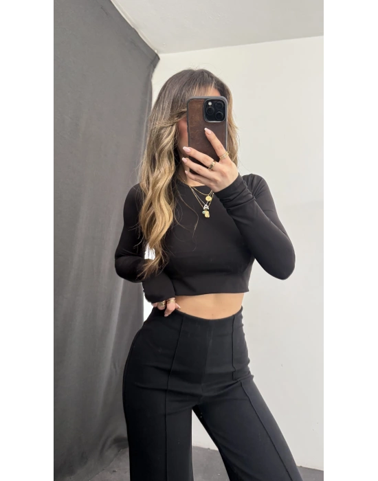 Stella Çımalı Pantolon - Siyah