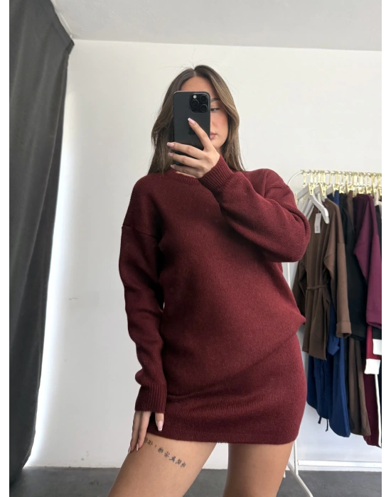 Stella Etek Triko Takım - Bordo