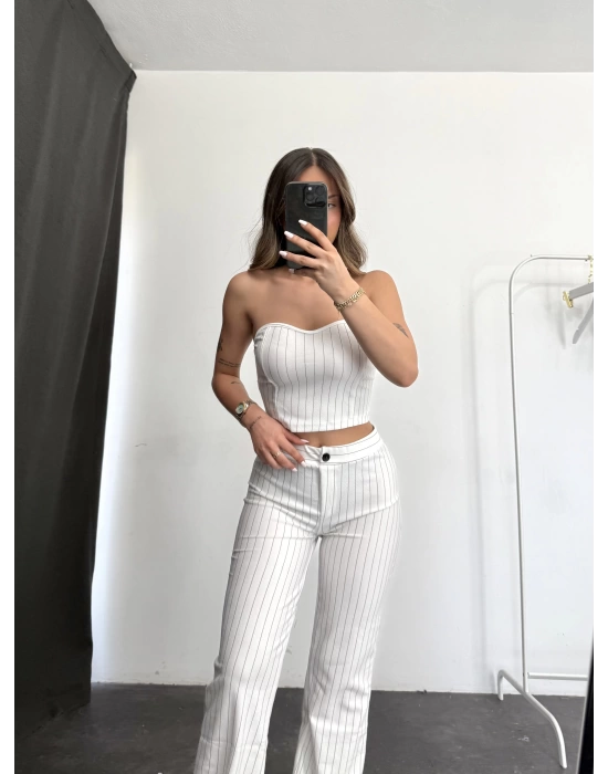 Straplez Snap Takım - Beyaz