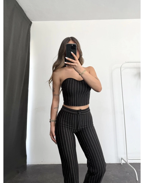 Straplez Snap Takım - Siyah