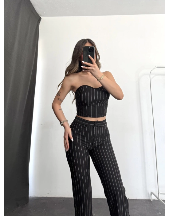 Straplez Snap Takım - Siyah