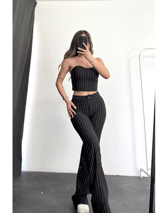 Straplez Snap Takım - Siyah