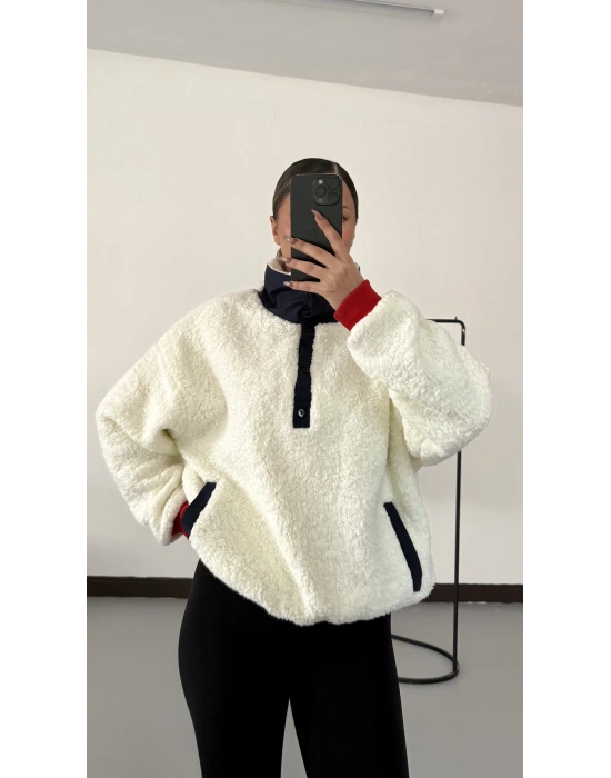 Teddy Detaylı Sweatshirt