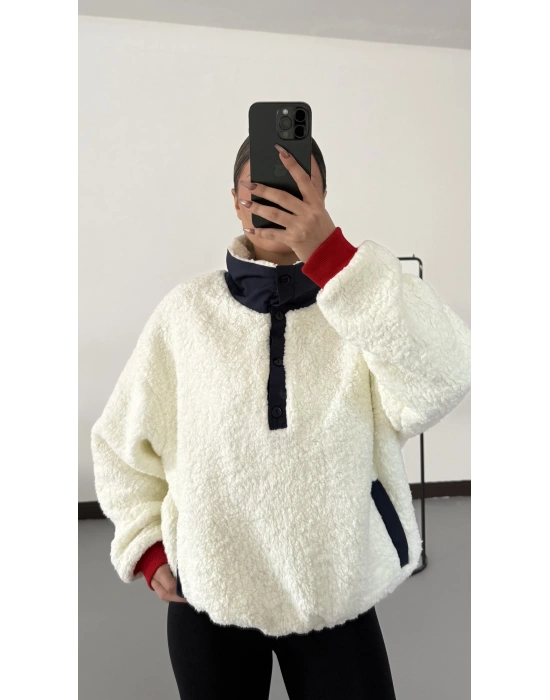 Teddy Detaylı Sweatshirt