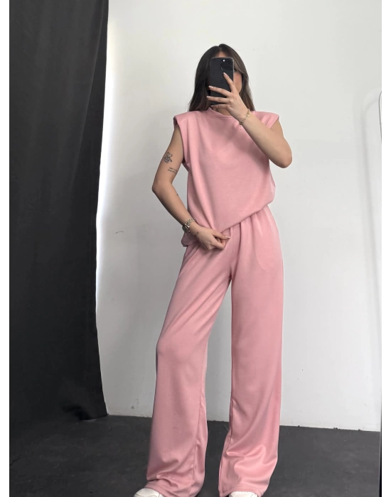 Trua Vatkalı Modal Takım - Pembe