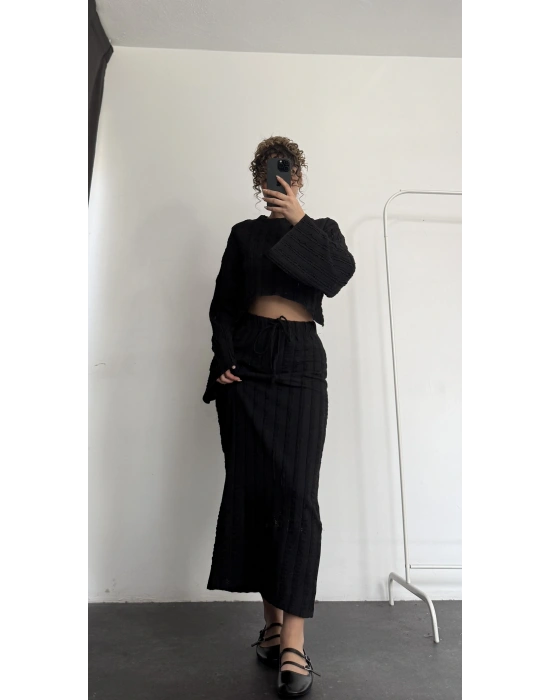 Vania Etekli Takım - Siyah