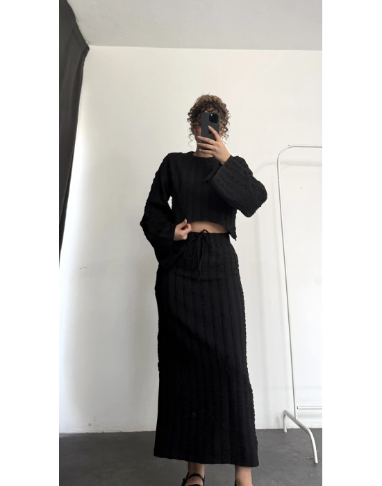 Vania Etekli Takım - Siyah
