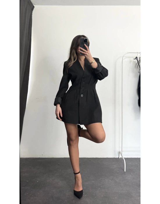 Vera Ceket Elbise - Siyah