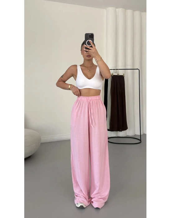 Vienna Salaş Pantolon - Pembe