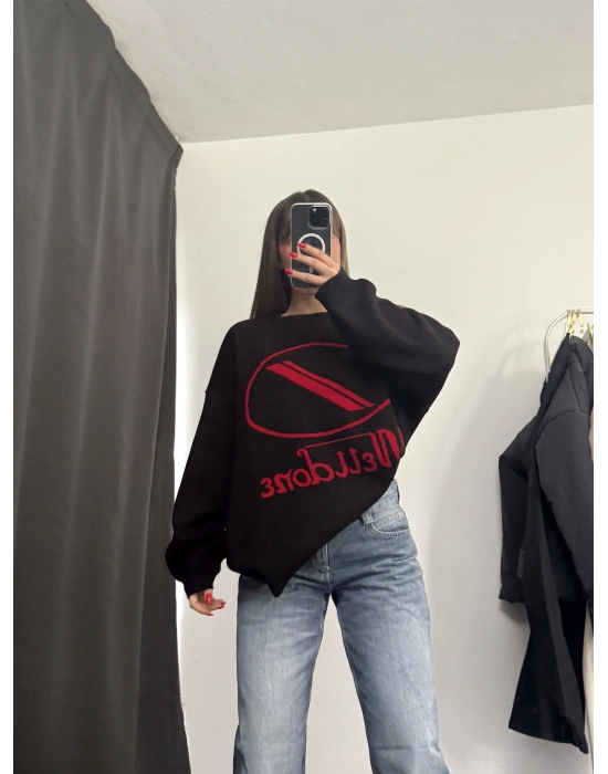 Well Oversize Kazak - Siyah