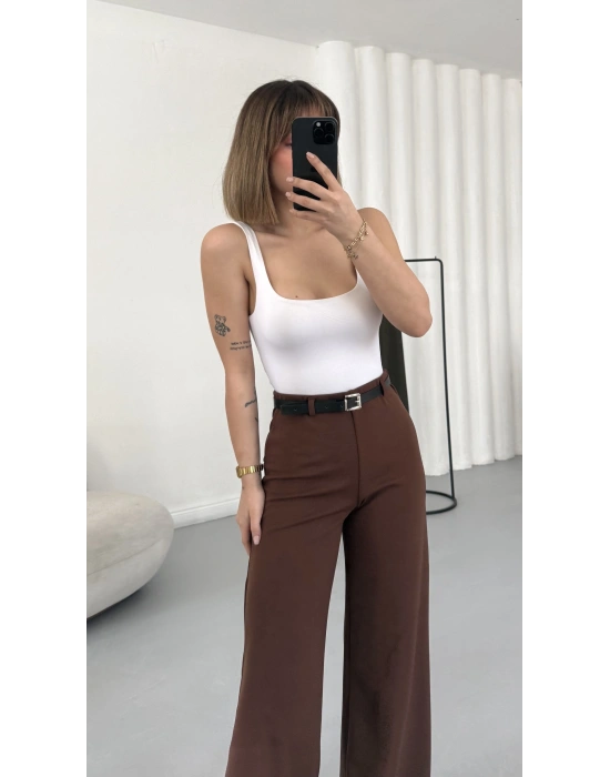 William Kemerli Pantolon - Kahve