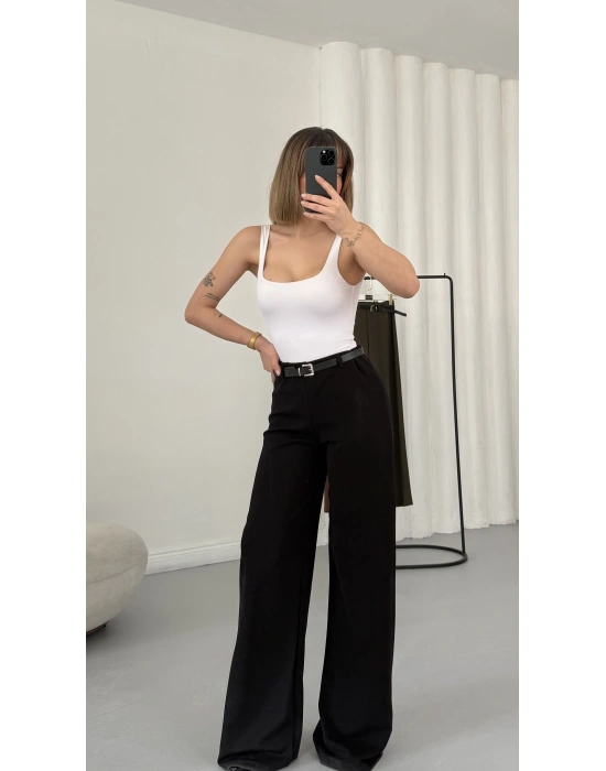 William Kemerli Pantolon - Siyah