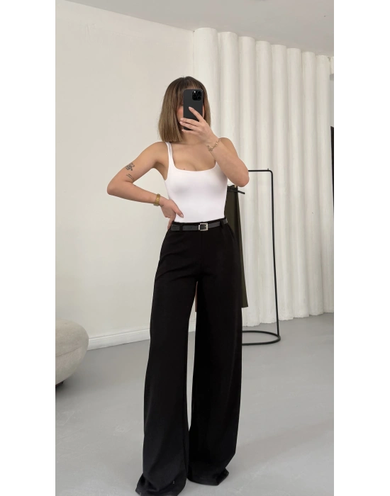 William Kemerli Pantolon - Siyah