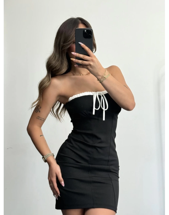 Yulia Mini Elbise - Siyah