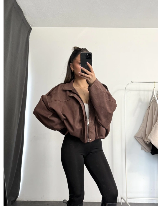 Zonia Muadil Ceket - Kahve