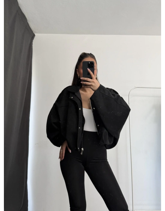 Zonia Muadil Ceket - Siyah