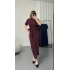 Candy Bağlamalı Elbise - Bordo