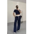 Perla Biyeli Takım - Lacivert