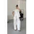 Edna Poplin Takım - Beyaz