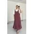 Agnes İkili Elbise Takım - Bordo