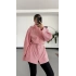 Aiza Çizgili Ceket | Yağmurluk - Kırmızı