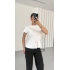 Amelia Kuşaklı Bluz - Beyaz