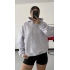 Angel Taşlı Sweatshirt - Gri