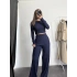 Ariel Basic Crop Takım - Lacivert