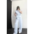 Asimetrik Drapeli Takım- Mavi