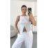 Avice Fermuarlı Crop - Gri