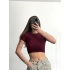 Basic Modal Crop - Bordo