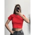 Bella Basic Crop - Kırmızı